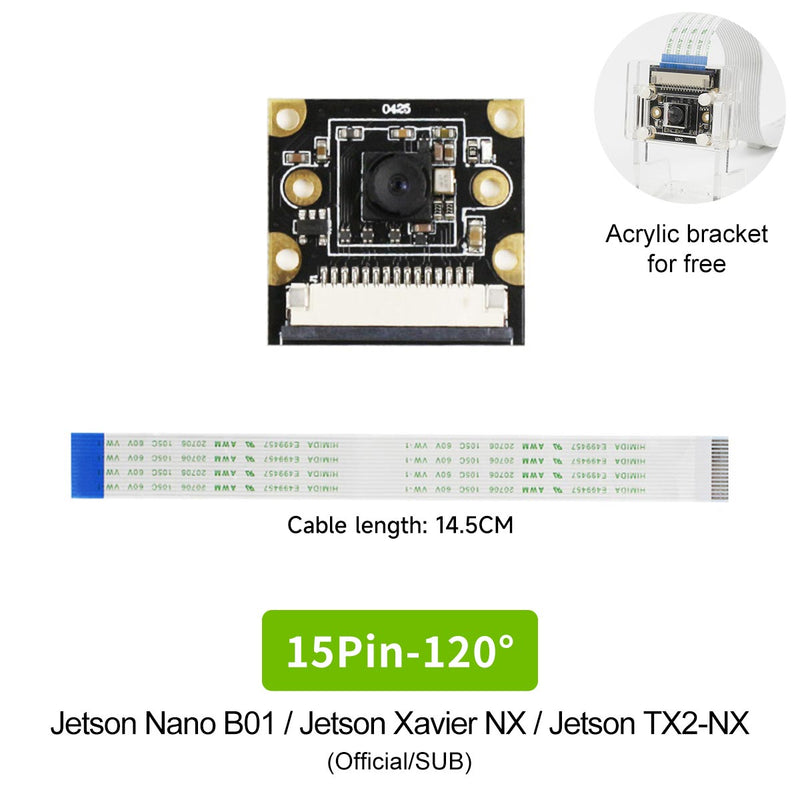 NVIDIA Jetson IMX219 camera 8MP compatible with NANO/Xavier NX/TX2 NX/Orin NAO/Orin NX