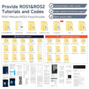 ROSMASTER X3 continuously updates and provides ROS1&ROS2 tutorials and open source code for free: ROS1-Melodic/ROS2-Foxy/Hmuble