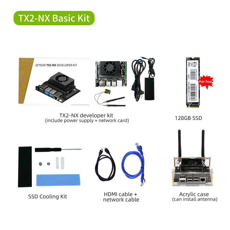 Jetson TX2 NX Developer Kit with Official core module for Learning AI Programming