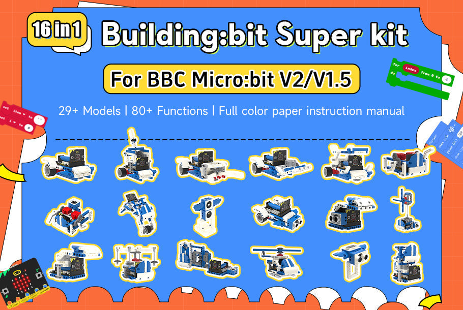 Micro:bit Mastery: How the 16-in-1 Building:bit Kit Revolutionizes STEM Education