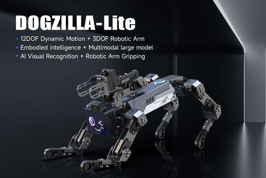 【Unboxing and Reviewing】--- 15DOF AI Large Model Bionic Robot Dog(DOGZILLA-Lite)