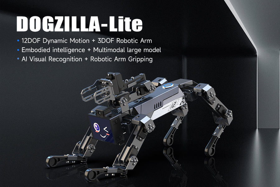 Unboxing and Reviewing】--- 15DOF AI Large Model Bionic Robot Dog(DOGZ