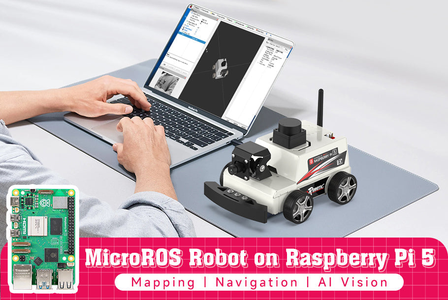 Unleash Raspberry Pi 5's Full Potential: Build AI Robotics with MicroROS-Pi2 ROS2 Robot Car