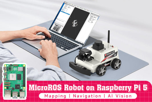 Unleash Raspberry Pi 5's Full Potential: Build AI Robotics with MicroROS-Pi2 ROS2 Robot Car