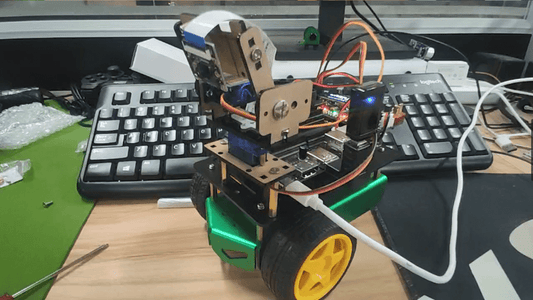 【Customer sharing】-- Add 2DOF camera PTZ on Jetbot 2GB AI Robot Car. - Yahboom