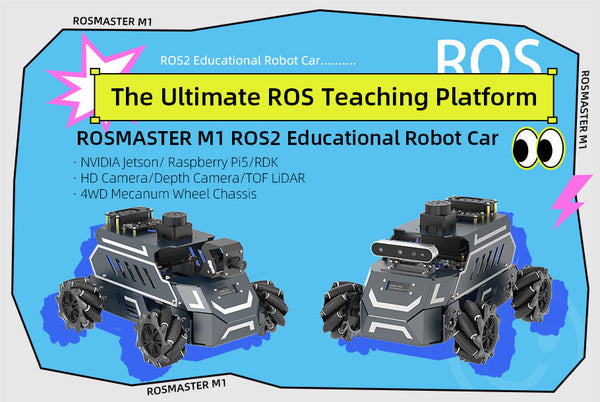 【Unboxing and Reviewing】---ROSMASTER M1 AI Large Model ROS2 Robot with  Mecanum Wheel