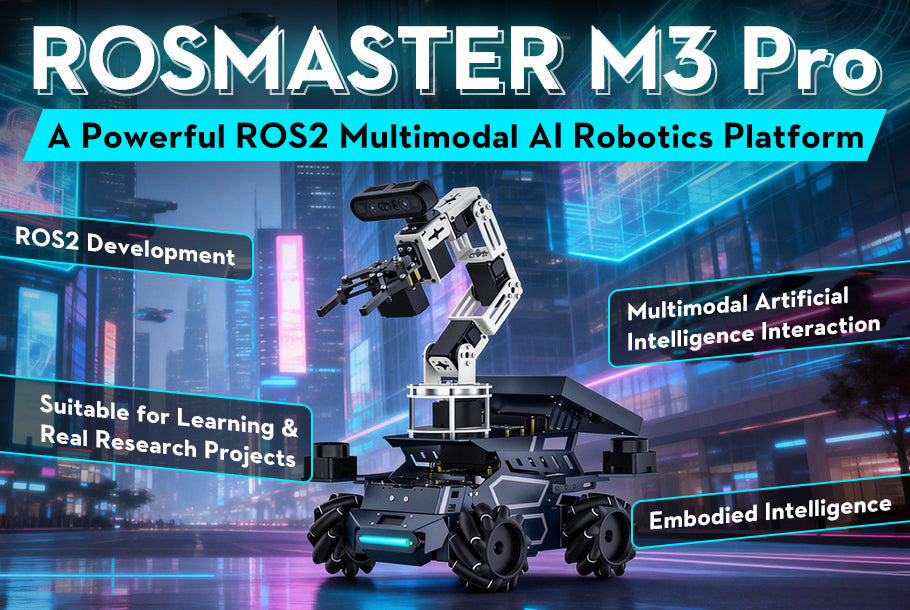 ROSMASTER M3 Pro — A Powerful ROS2 Multimodal AI Robotics Platform