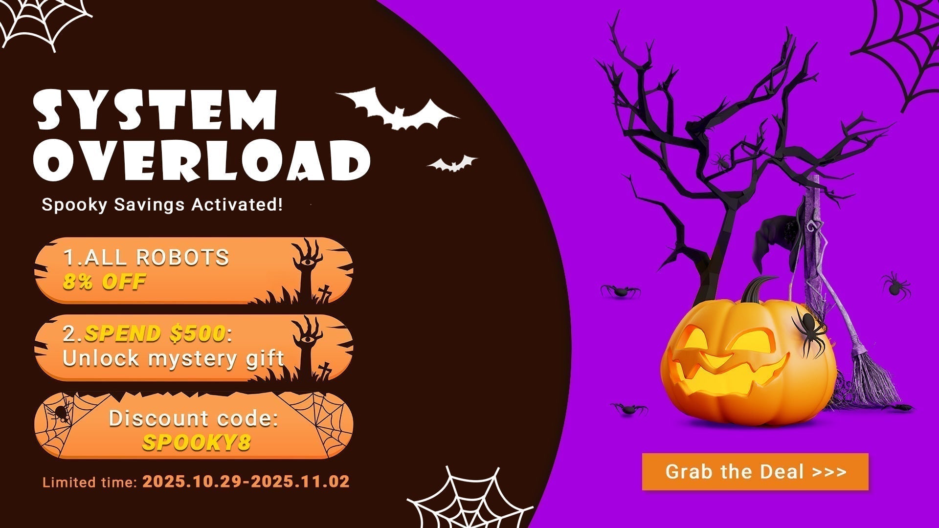 🎃 Yahboom Halloween Sale 2025 — Save 8% Storewide and Discover Our Top Robotics Kits