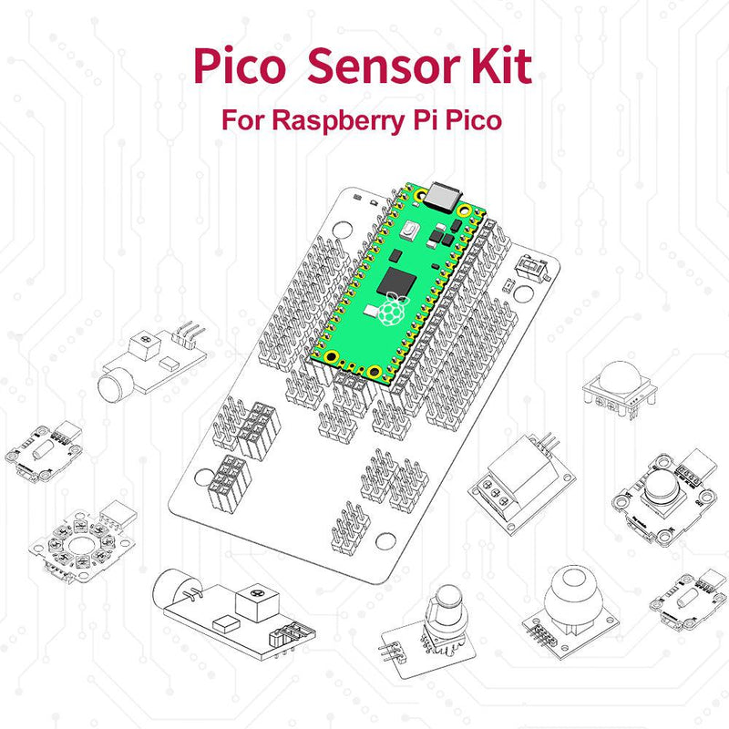 sensor kit for Raspberry Pi Pico support MicroPython and RP2040 