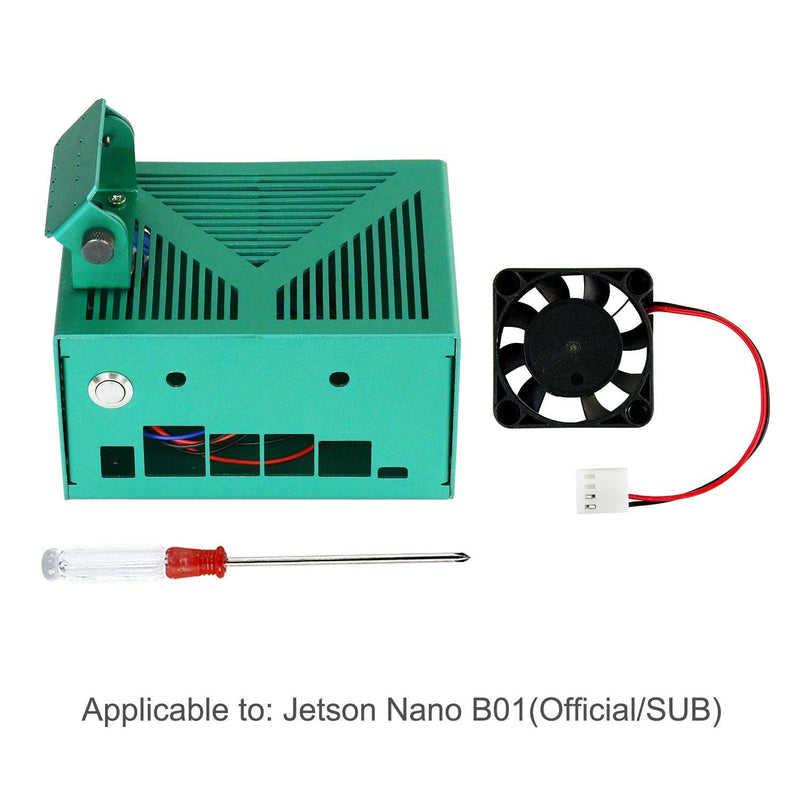Yahboom green aluminum alloy case for NVIDIA Jetson NANO B01/Xavier NX/TX2 NX/Orin NX/Orin NANO