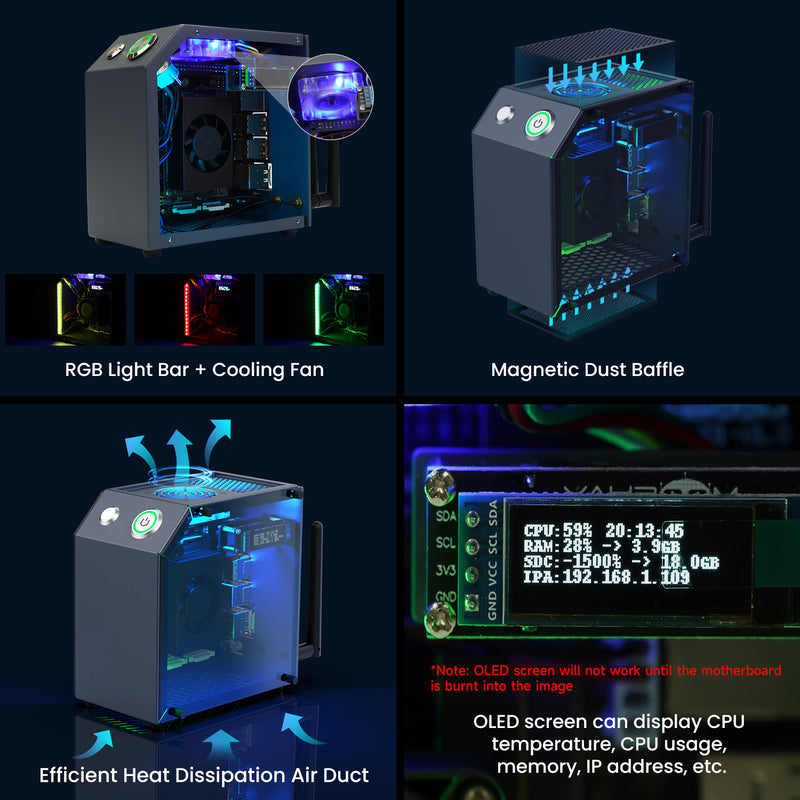 Jetson MINI CUBE NANO support de boîtier Jetson NANO/Orin NANO/Orin NX/Xavier NX/TX2 NX