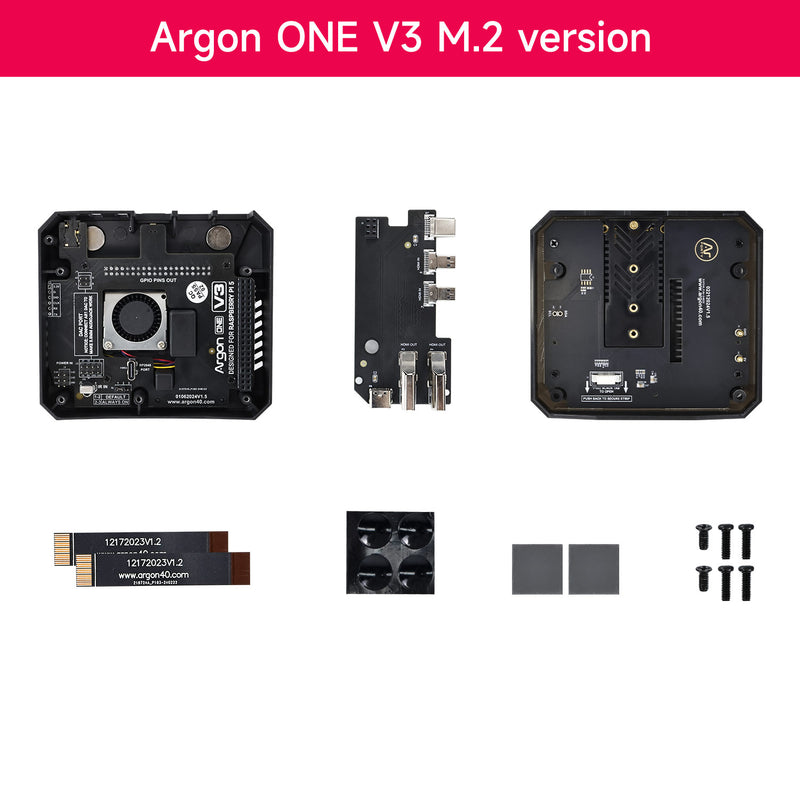 Argon ONE V3 Case for Raspberry Pi 5 with PWM cooling fan