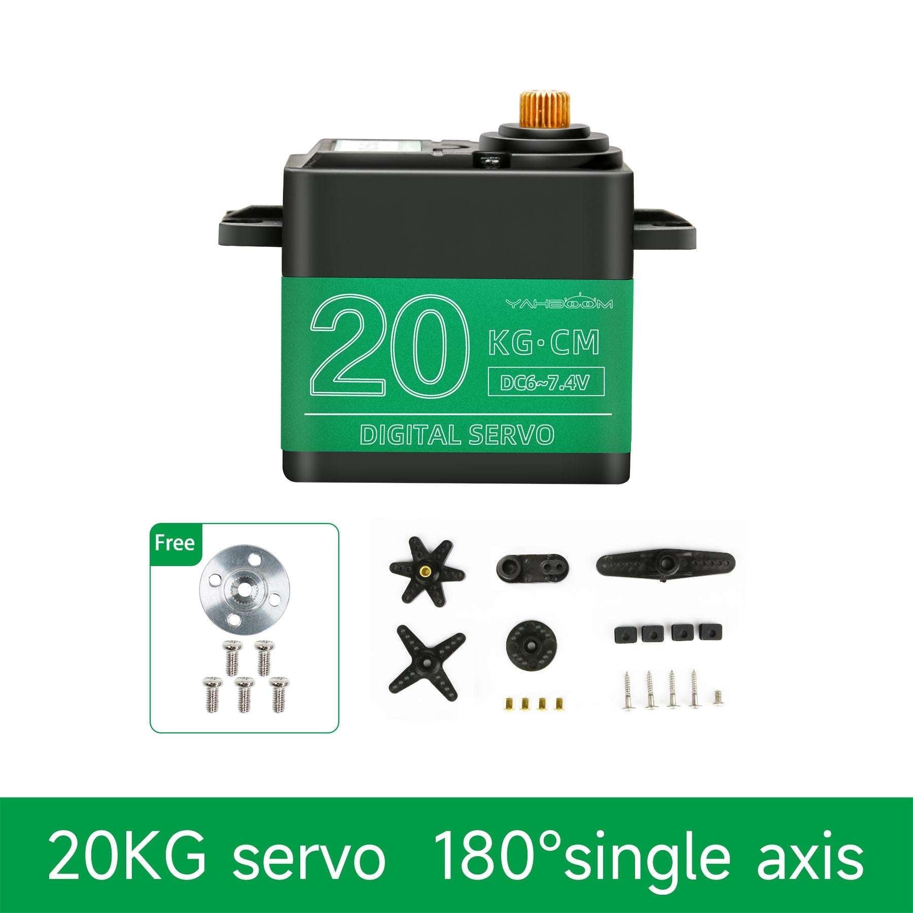 Yahboom 15KG/20KG/25KG Metal Digital Servo with Metal Gears and Larger Torque