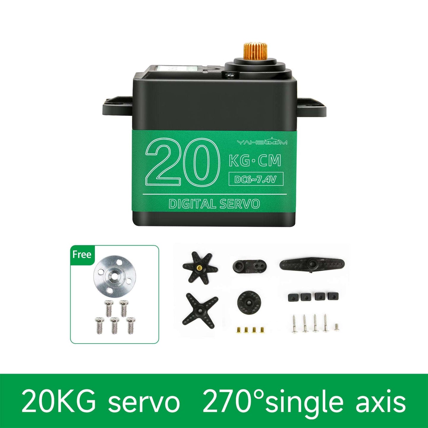 Yahboom 15KG/20KG/25KG Metal Digital Servo with Metal Gears and Larger Torque