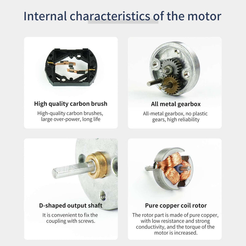 1PCS 310 DC Gear Motor with Encoder (Reduction ratio 1:20)