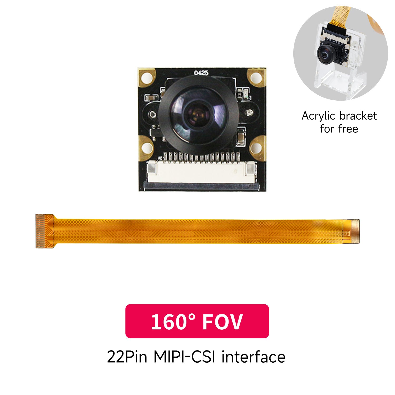 Imx219 Camera Rpi Raspberry Pi 5 Camera with IMX219 Chip 8MP 1080P