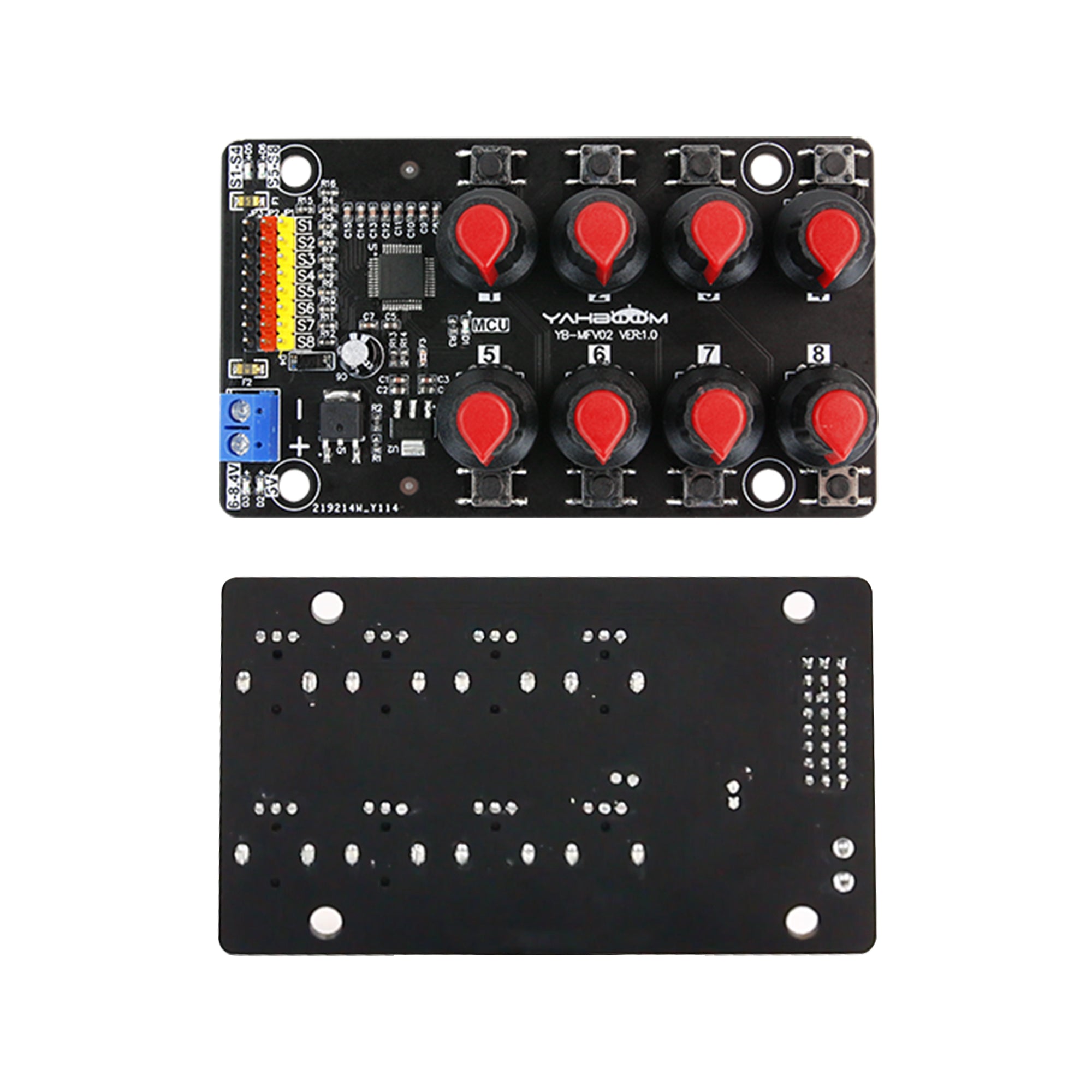 Carte de débogage de contrôle servo PWM à 8 canaux Yahboom pour la robotique intelligente DIY