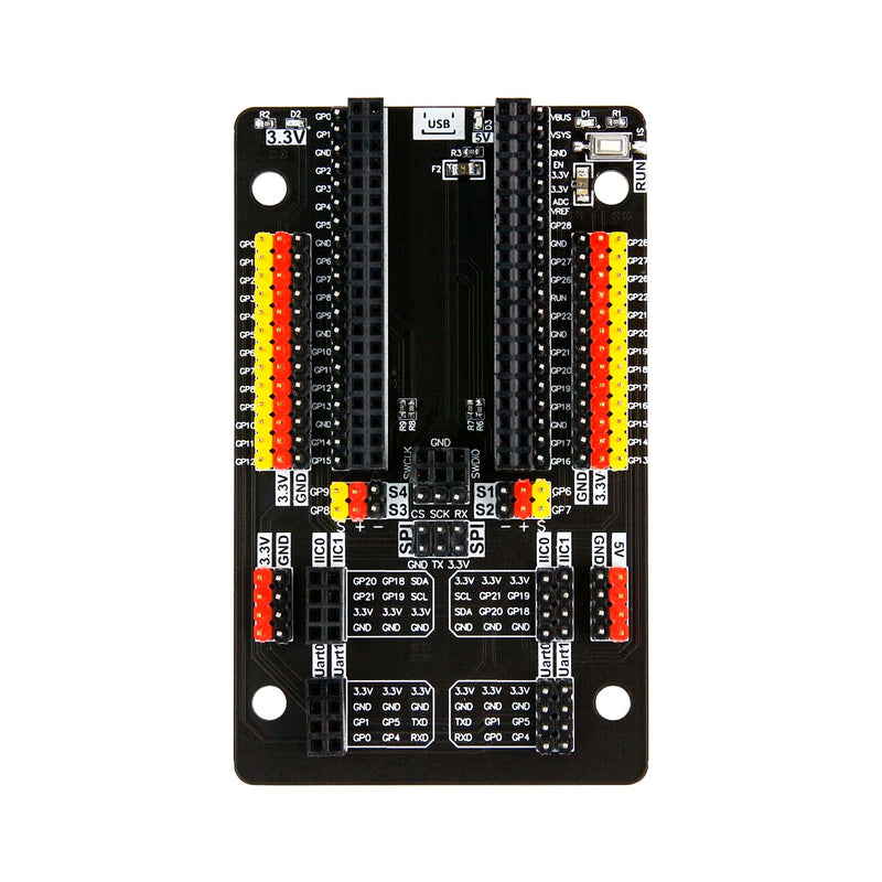 GPIO sensor expansion board for Raspberry Pi Pico/Pico 2