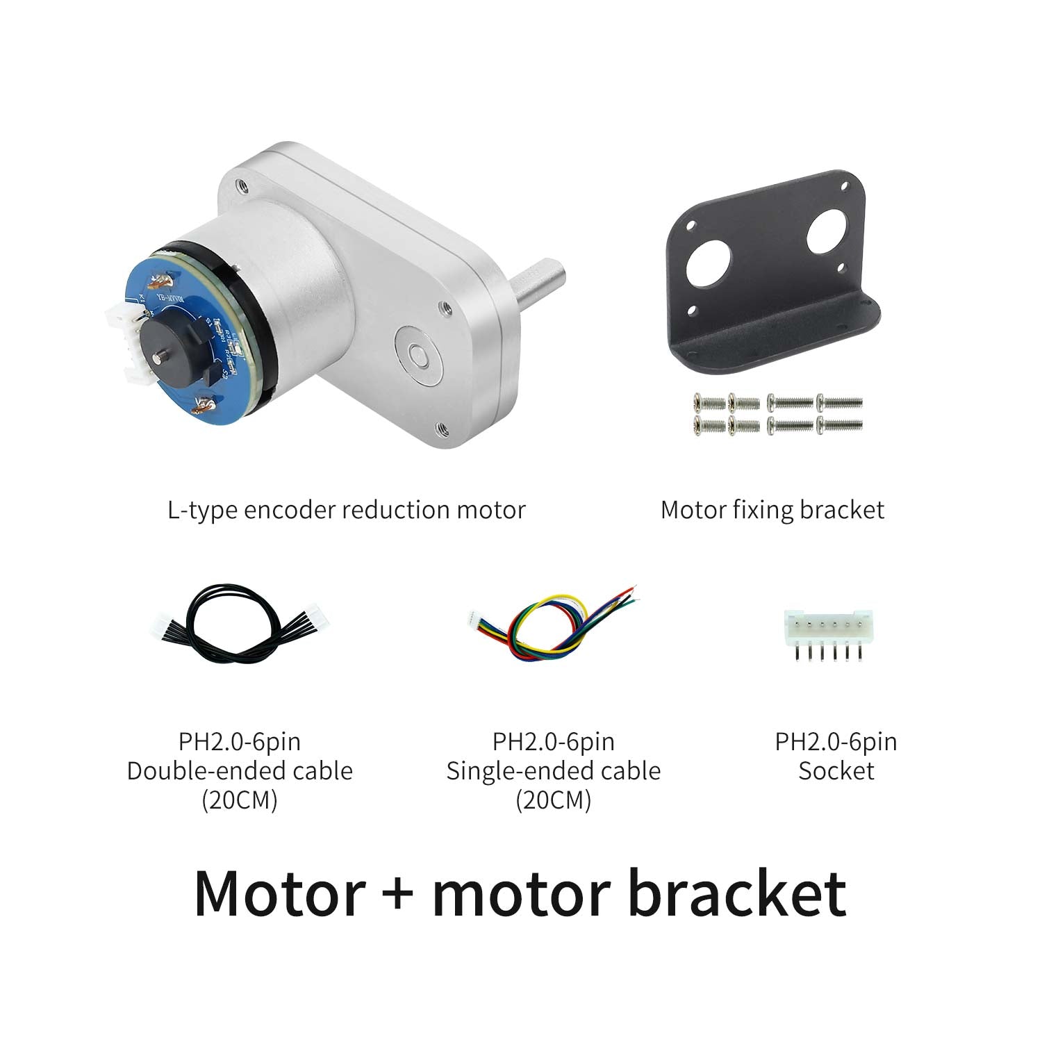 L-type 520 Encoder DC Reduction Motor