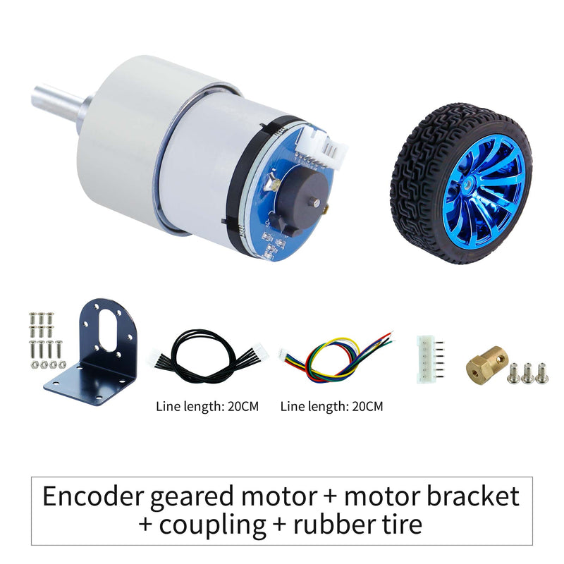 520 DC Gear Motor with Encoder 205RPM 333RPM 550RPM