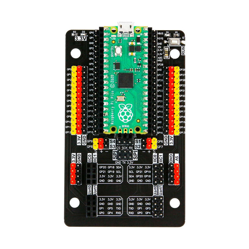 GPIO sensor expansion board for Raspberry Pi Pico/Pico 2