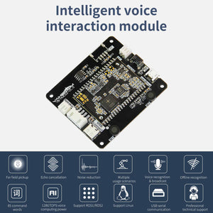 Module de reconnaissance vocale intelligent Yahboom Carte vocale Alimentation 5 V