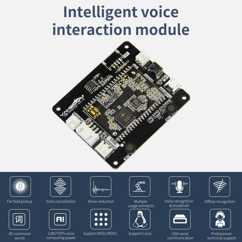 Yahboom Intelligent Voice Speech Recognition Module Voice Board 5V Power Supply