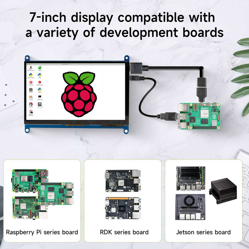 7 inch capacitive touch screen for Raspberry Pi/Jetson NANO/RDK series