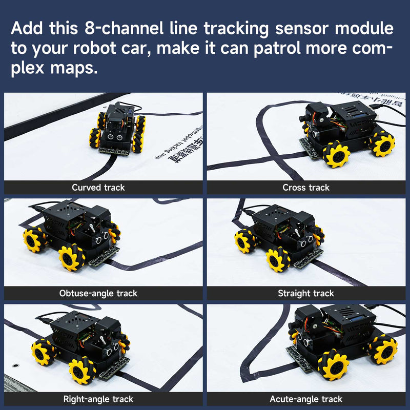 Yahboom 8 channel infrared tracking sensor module