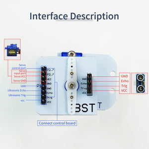 Yahboom SG90 servo with platform for smart car