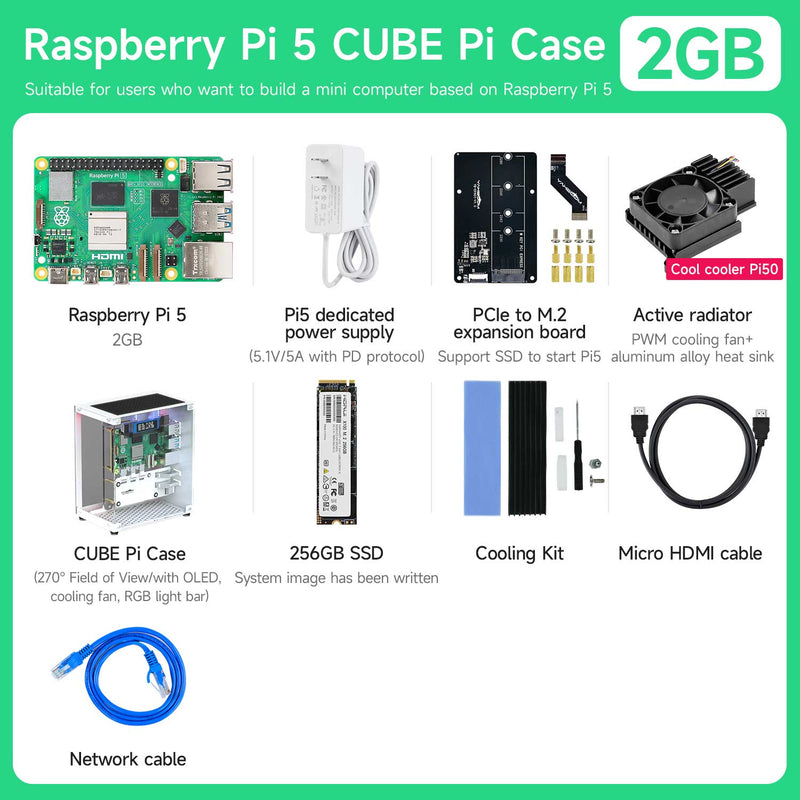 Raspberry Pi 5 board(Multiple kits with different accessories for choice)