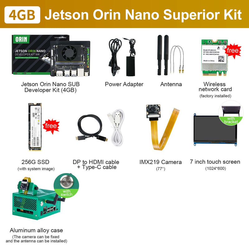 Jetson Orin NANO Board(Official/SUB) with 4GM/8GB RAM