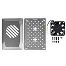 Boîtier ABS argenté pour Raspberry Pi 5 avec ventilateur de refroidissement PWM