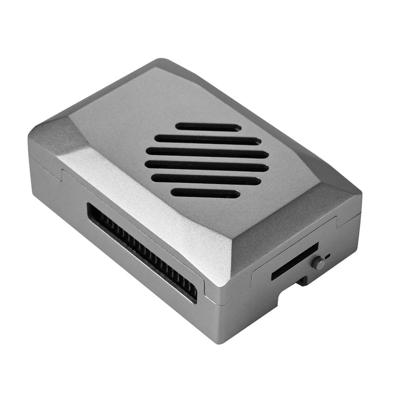 Raspberry Pi 5 Silver ABS Case with PWM Cooling Fan
