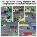 Yahboom sandbox map for robotics AI large model scenario  (4.1m × 3m)