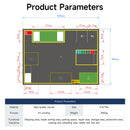 Yahboom sandbox map for robotics AI large model scenario  (4.1m × 3m)