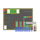 Yahboom sandbox map for robotics AI large model scenario  (4.1m × 3m)