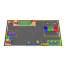 Yahboom sandbox map for robotics AI large model scenario  (4.1m × 3m)