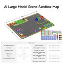 Yahboom sandbox map for robotics AI large model scenario  (4.1m × 3m)