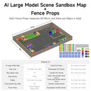 Yahboom sandbox map for robotics AI large model scenario  (4.1m × 3m)