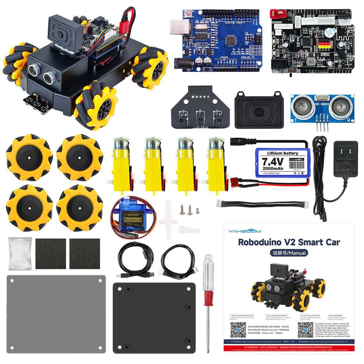 ROBOduino V2 スマートロボットカー Roboduino V2 AI Vision Car with ESP32 WiFi camera for Arduino UNO