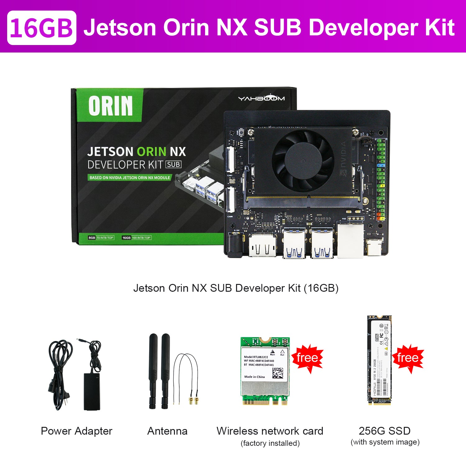 NVIDIA Jetson Orin NX Developer Kit for Depth Learning ROS Developement