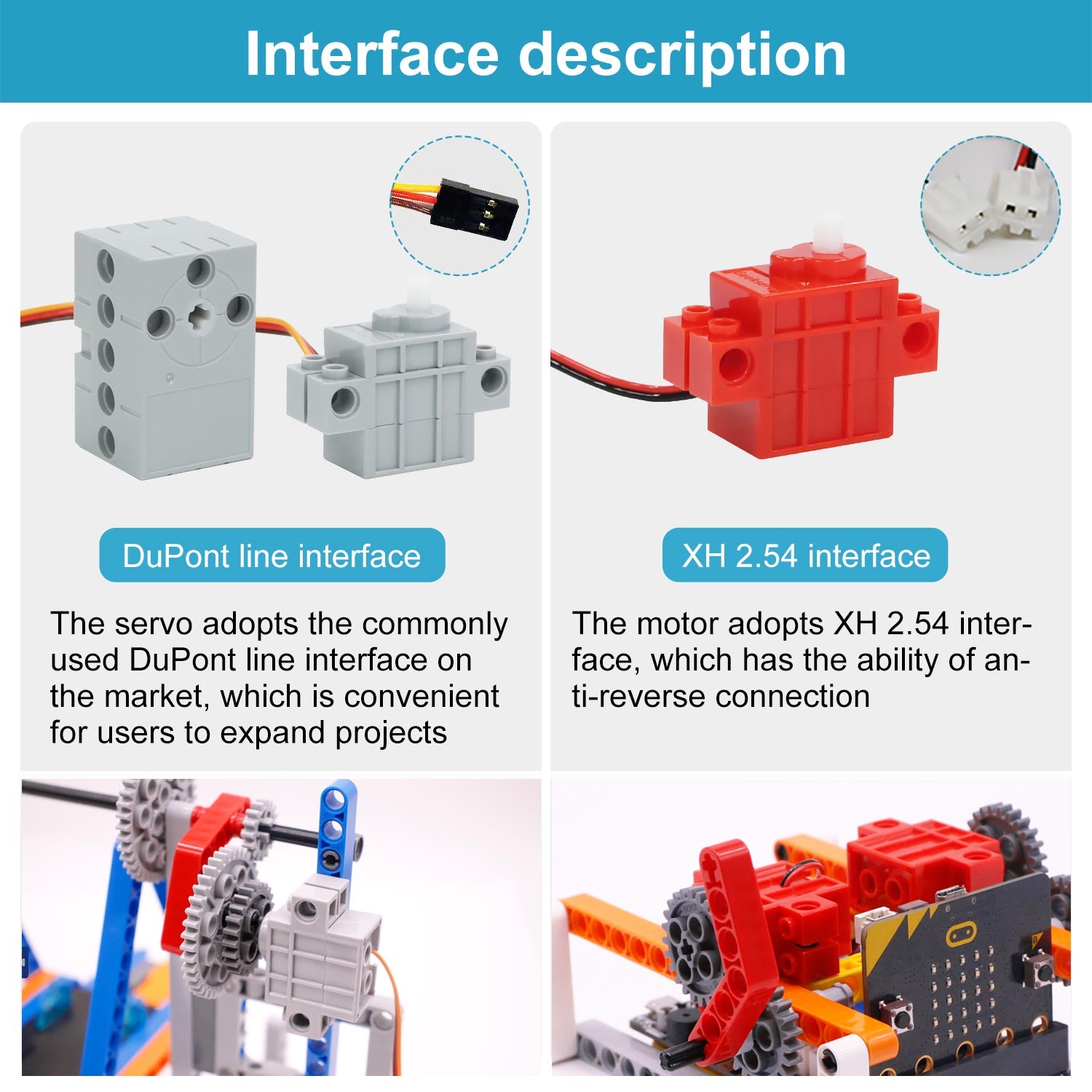 Yahboom programmable building block servo/motor