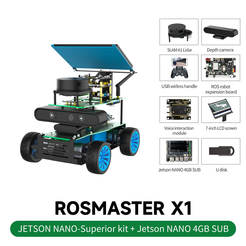 ROSMASTER X1 ROS Robot for Jetson NANO 4GB/RaspberryPi 5