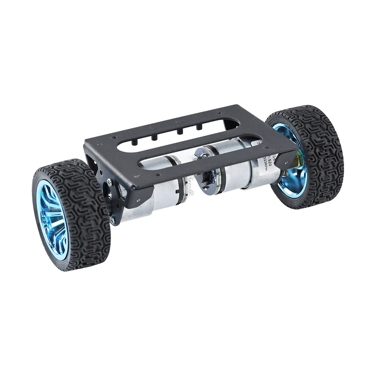 Car Base Robotics Self-balancing Robot Car Chassis Kit With 520 Motor Rubber Tire