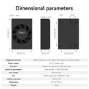 Adjustable Cooling Fan and heat dissipation for Jetson ORIN Series