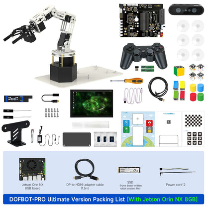 DOFBOT Pro 3D Depth Vision Robotic Arm for Jetson NANO 4GB/Orin NANO/Orin NX