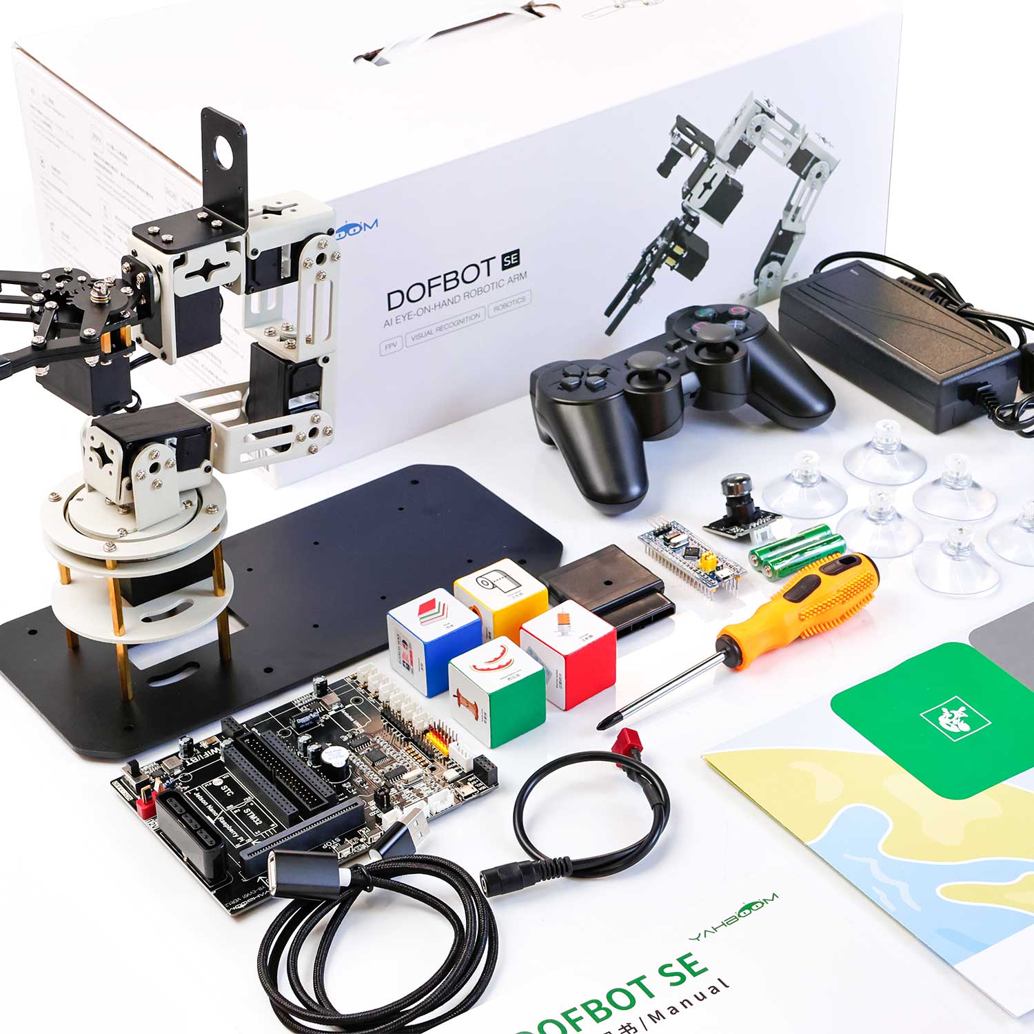 DOFBOT SE AI Vision ROS Robotic Arm Adopt Virtual Machine Control