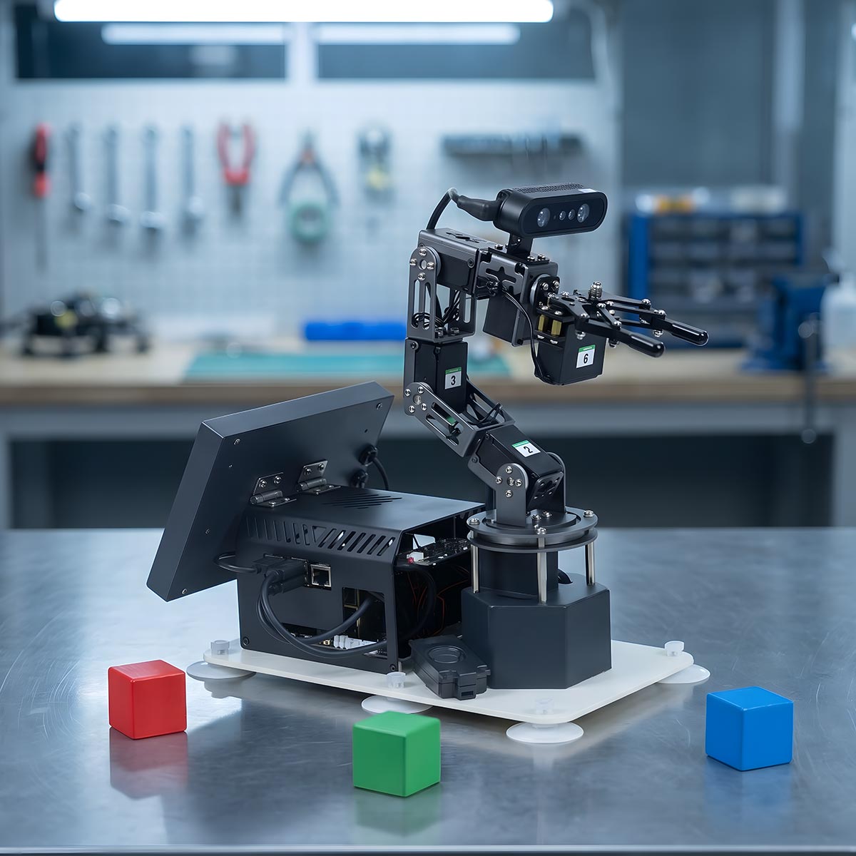 DOFBOT Ultra AI Large Language Model  3D Depth Vision Robotic Arm for RDK X5/RaspberryPi 5