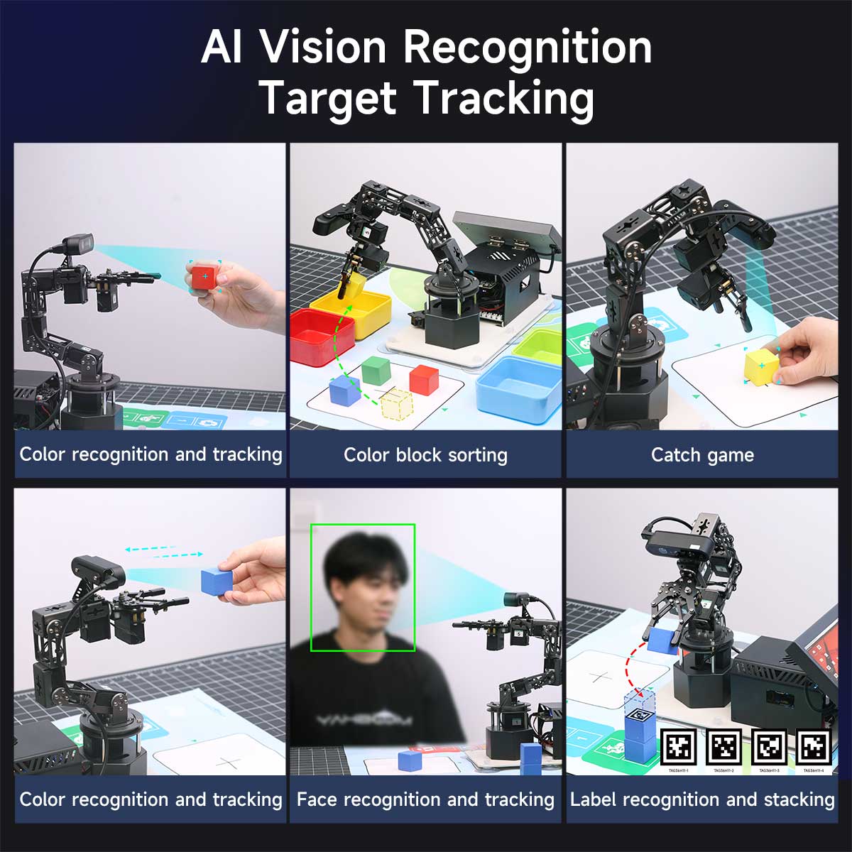 DOFBOT Ultra AI Large Language Model  3D Depth Vision Robotic Arm for RDK X5/RaspberryPi 5